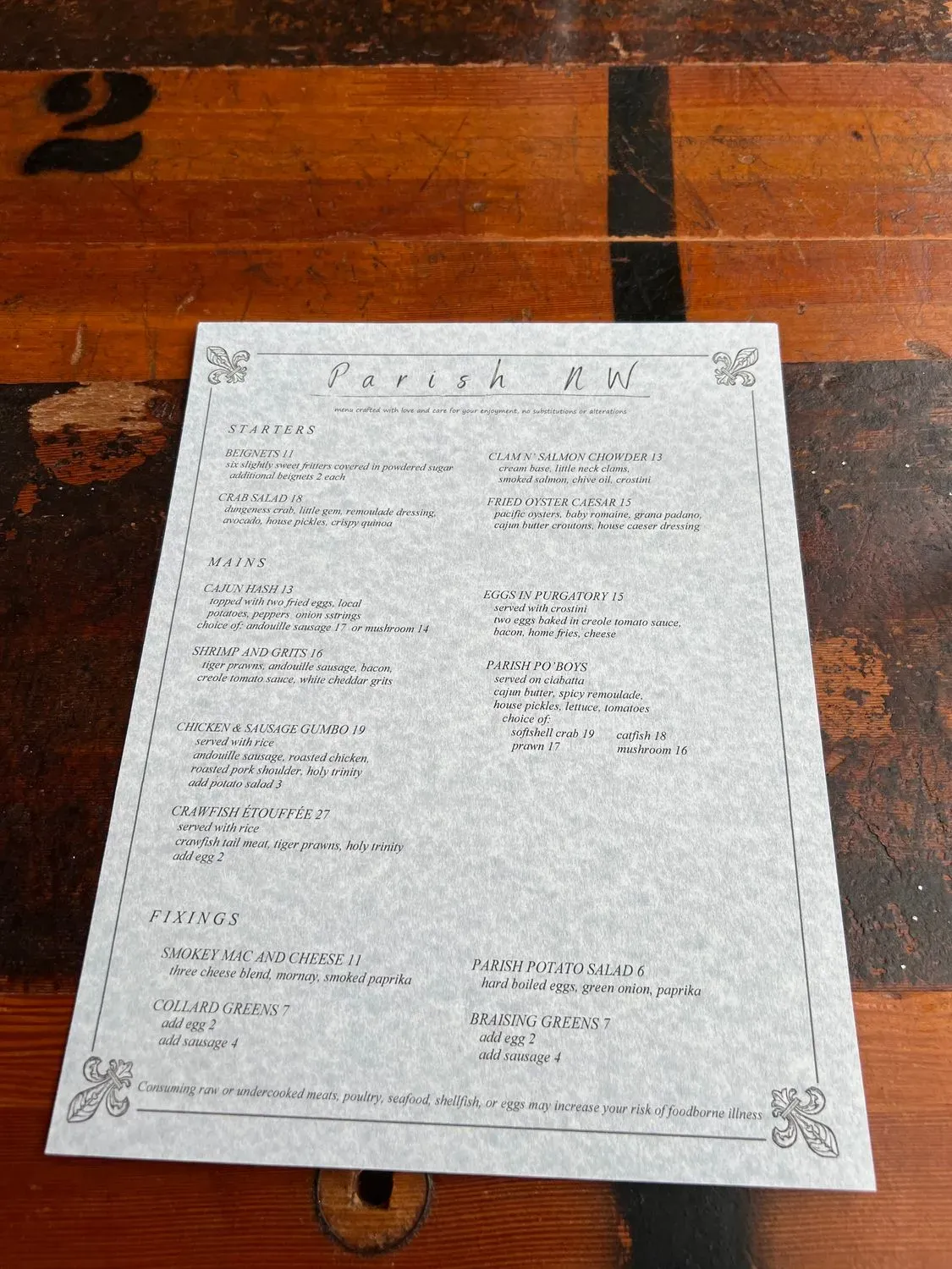 Menu 2