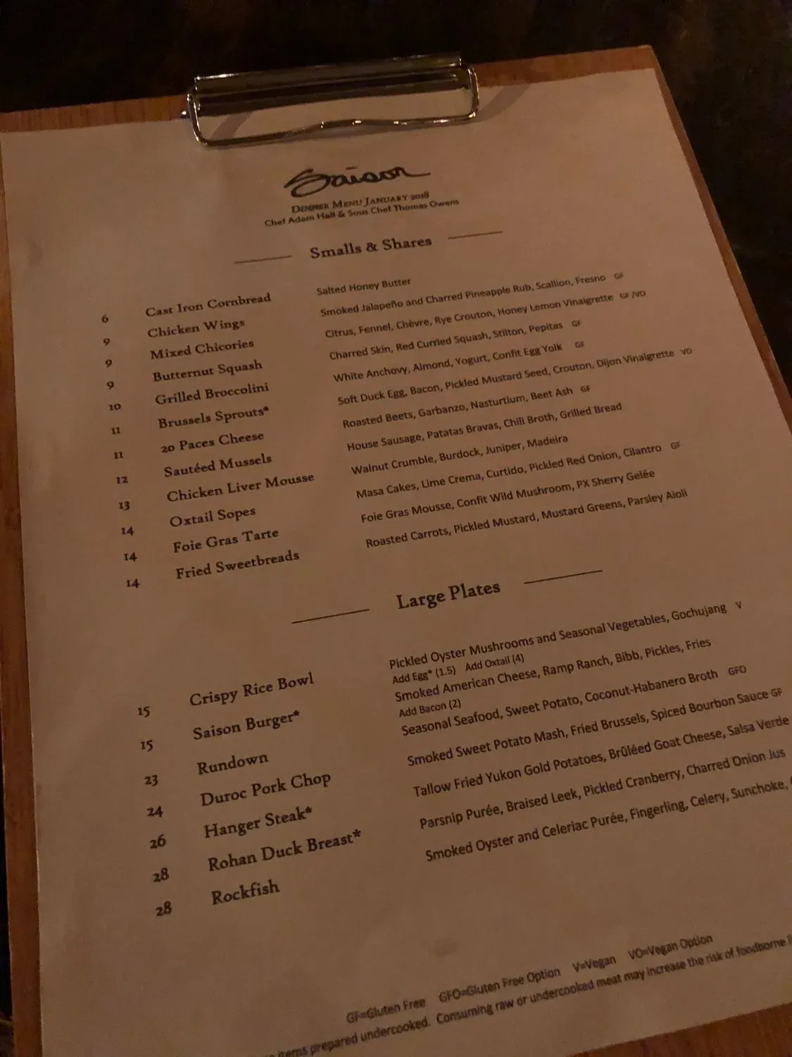 Menu 5