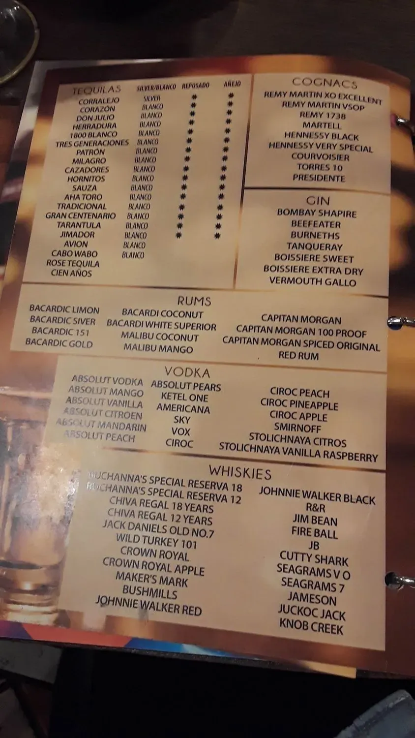 Menu 5