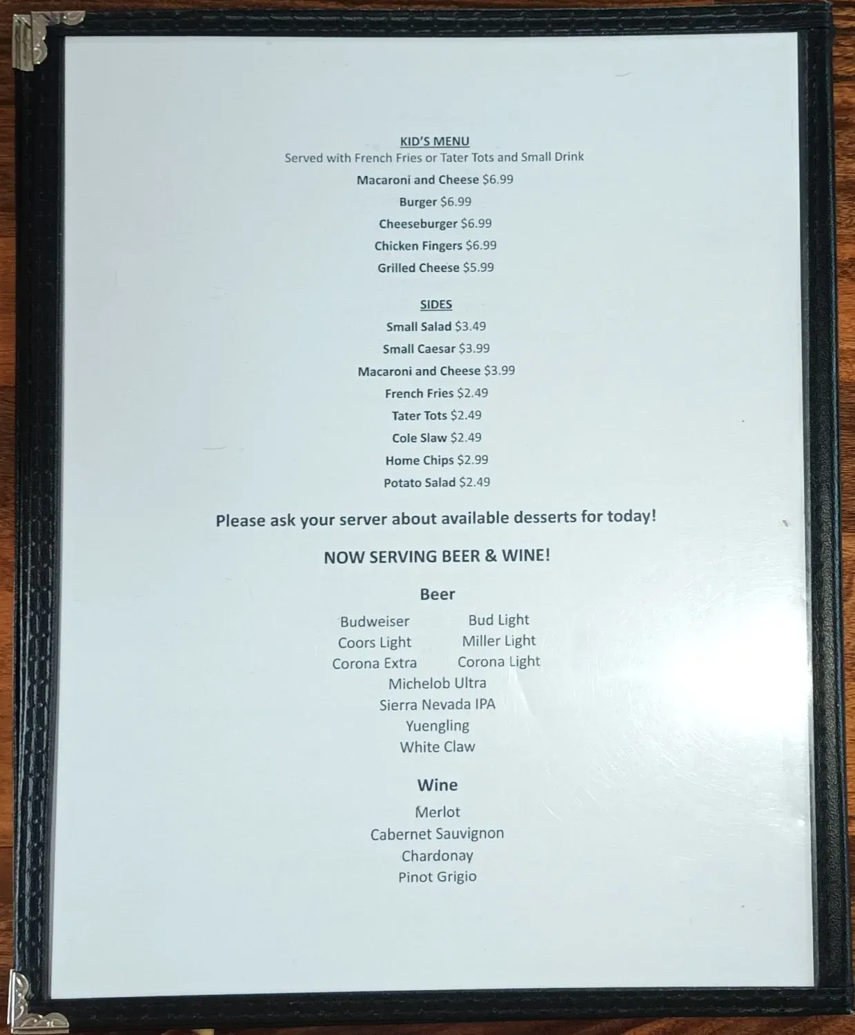 Menu 2