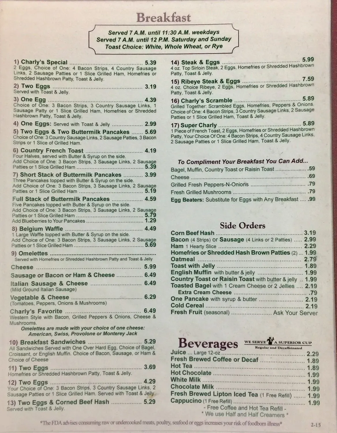 Menu 6