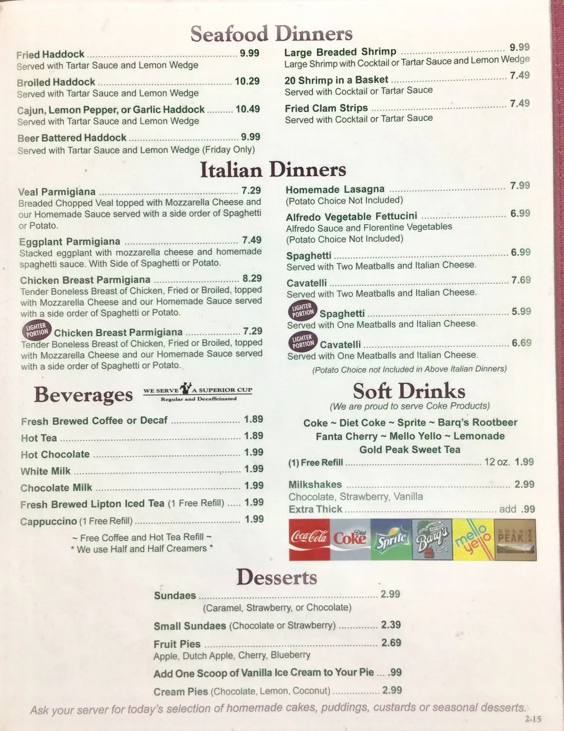 Menu 5