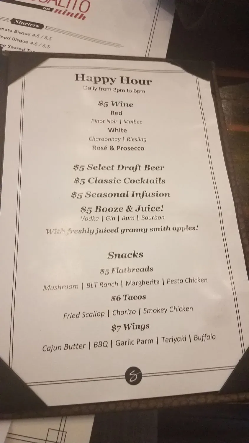 Menu 5