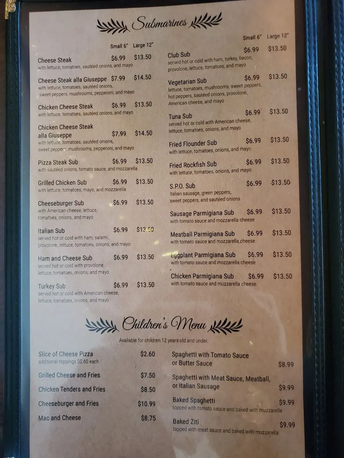 Menu 2