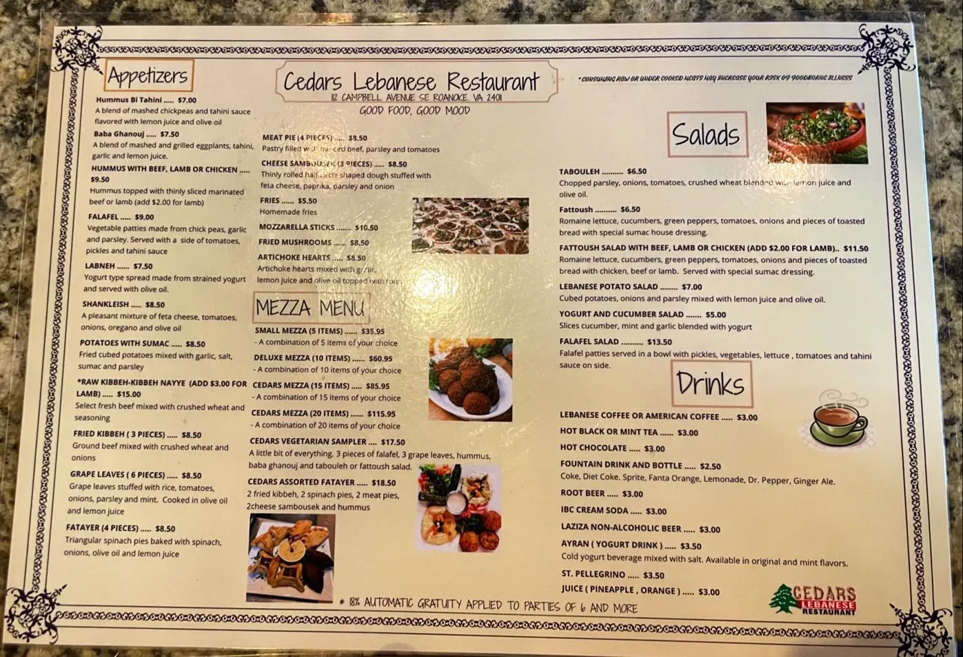 Menu 1