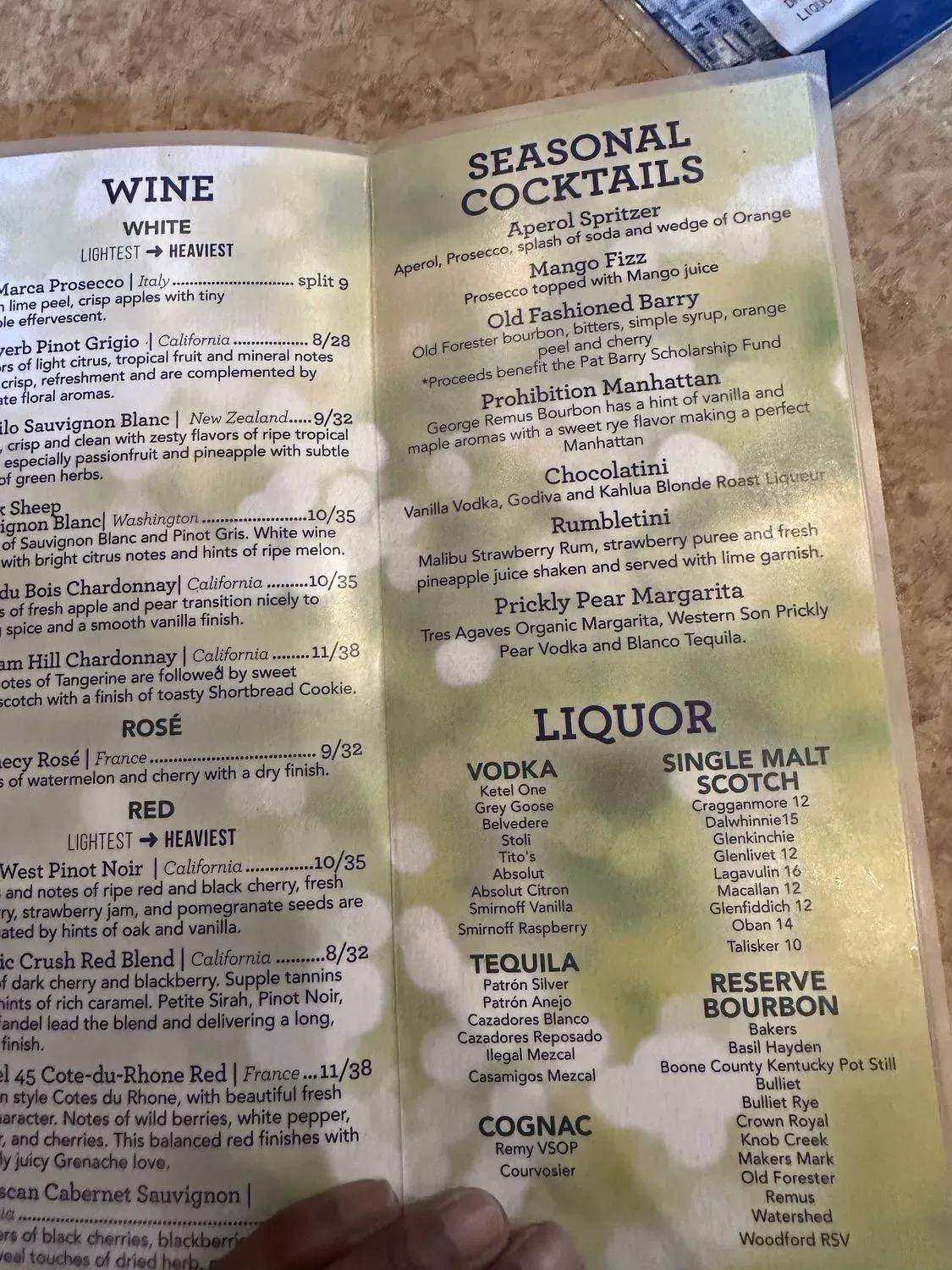 Menu 5