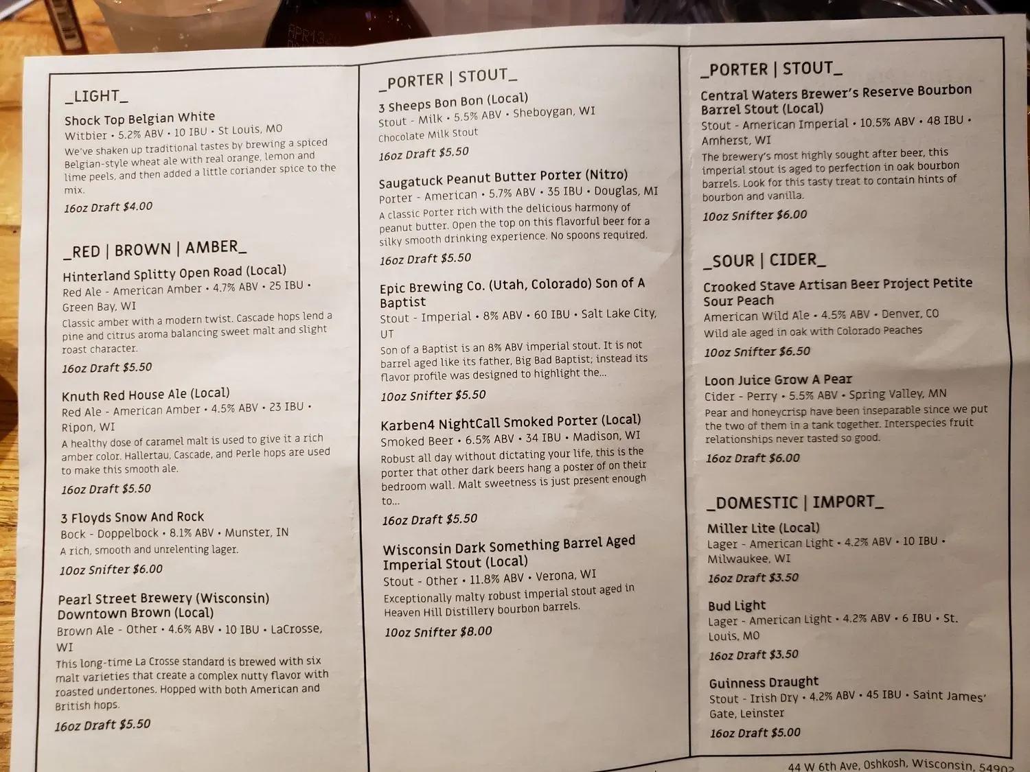 Menu 2