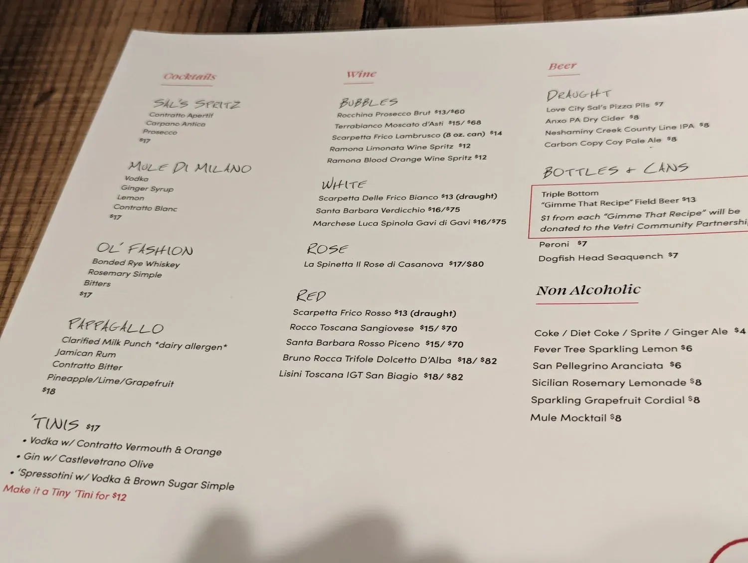 Menu 1