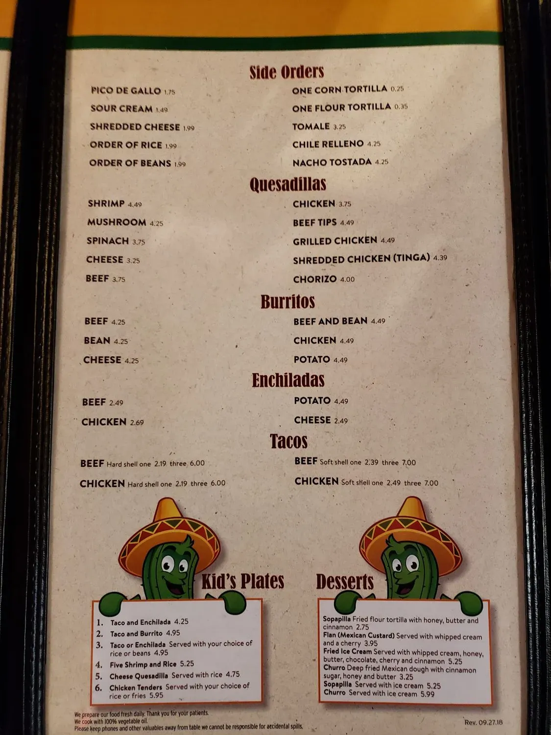 Menu 2