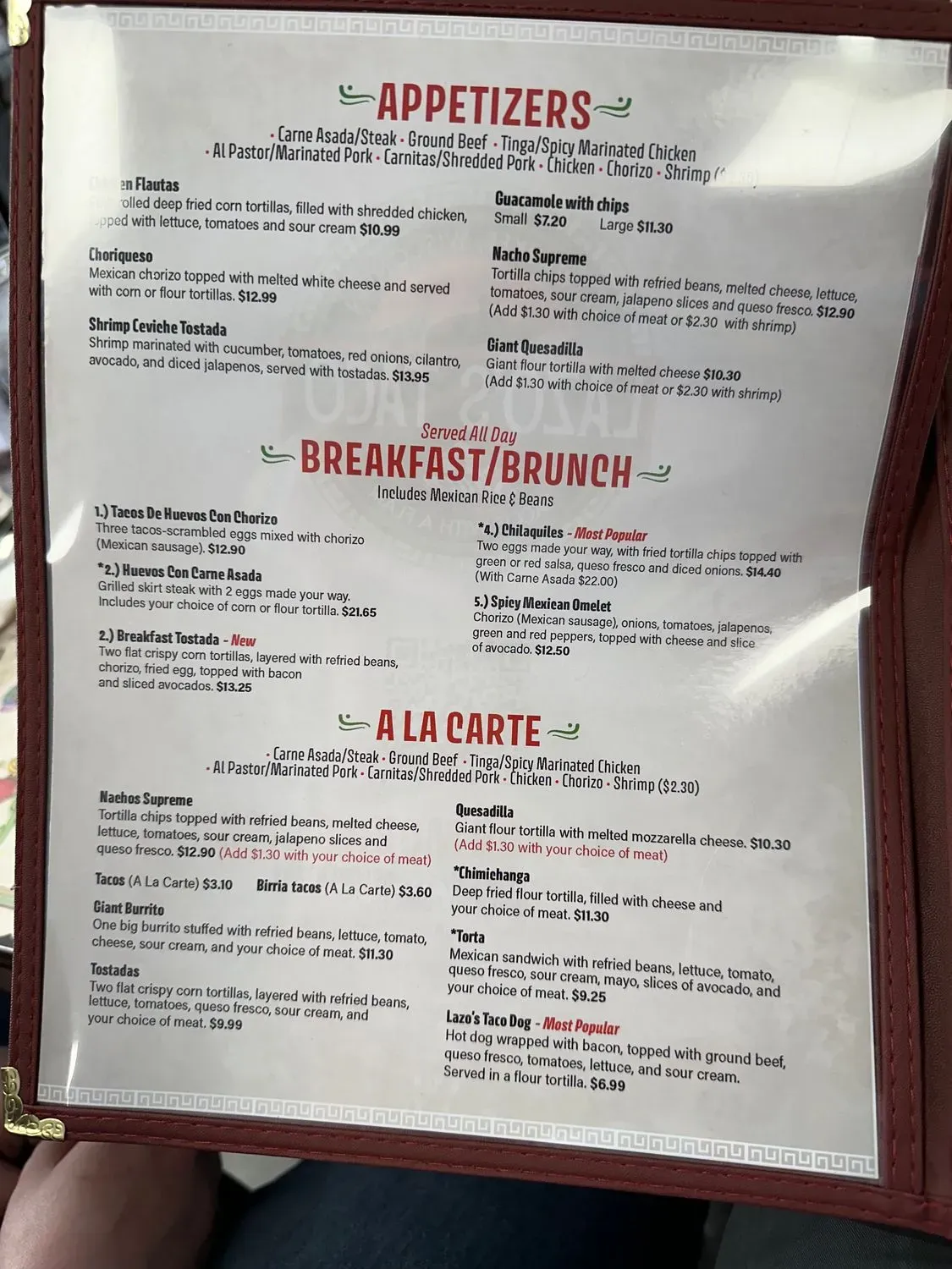 Menu 1