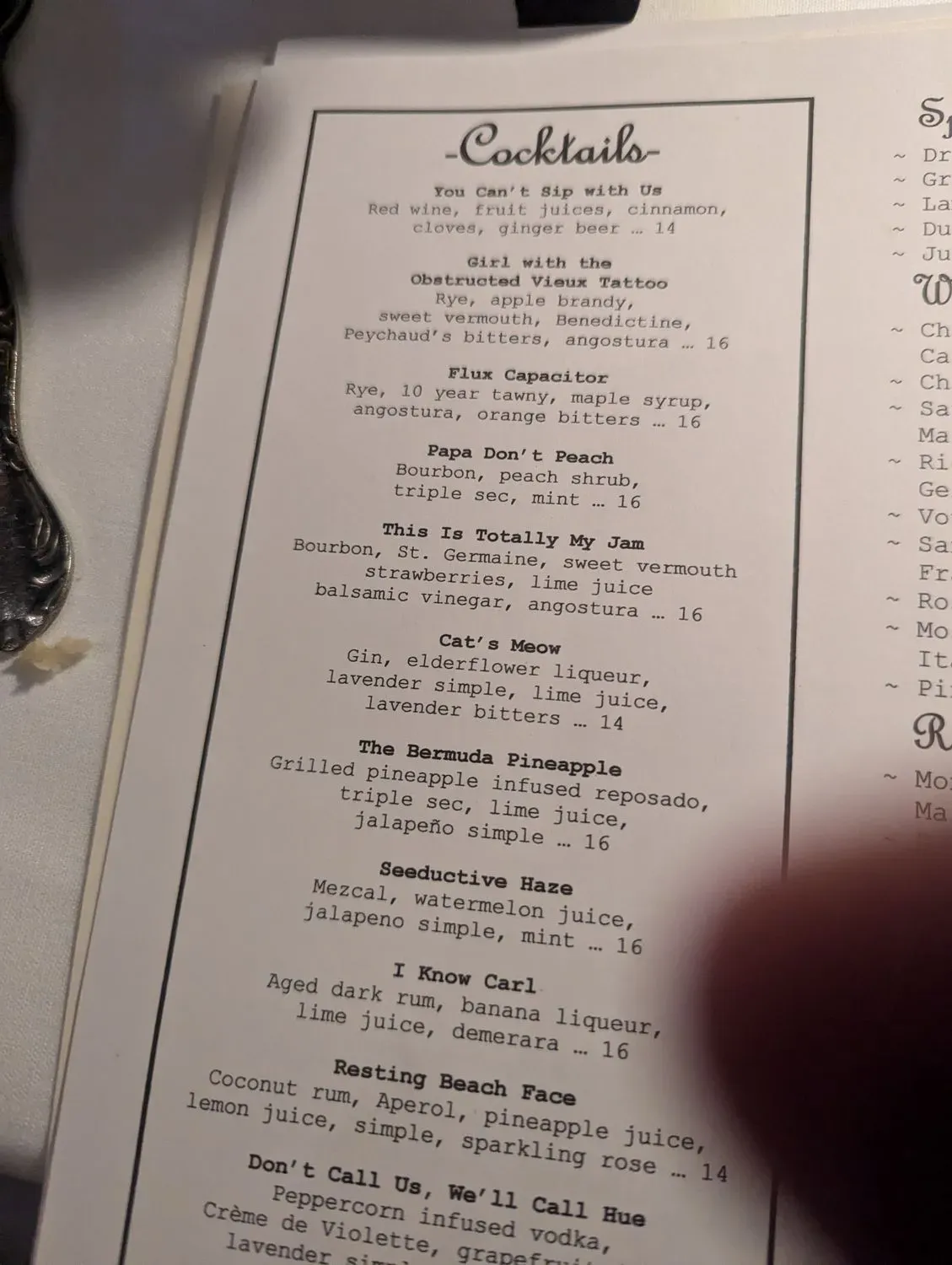 Menu 2