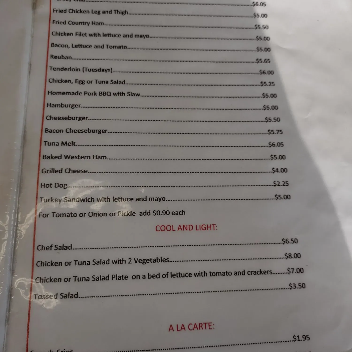 Menu 2