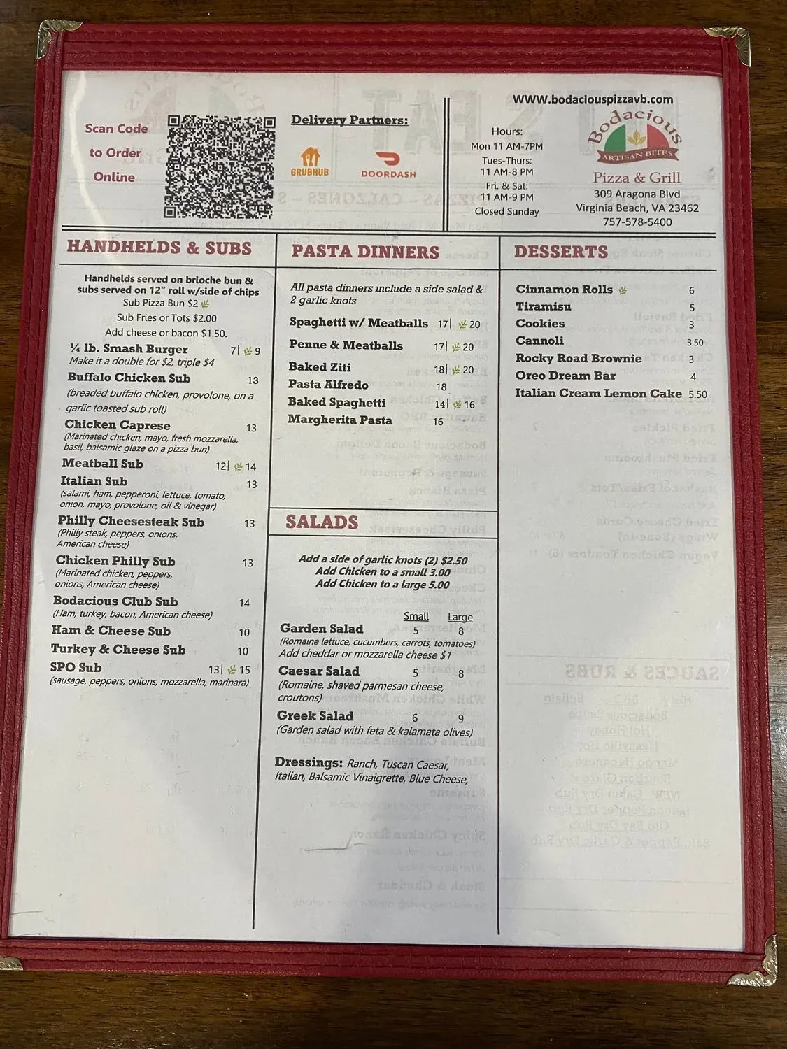 Menu 4