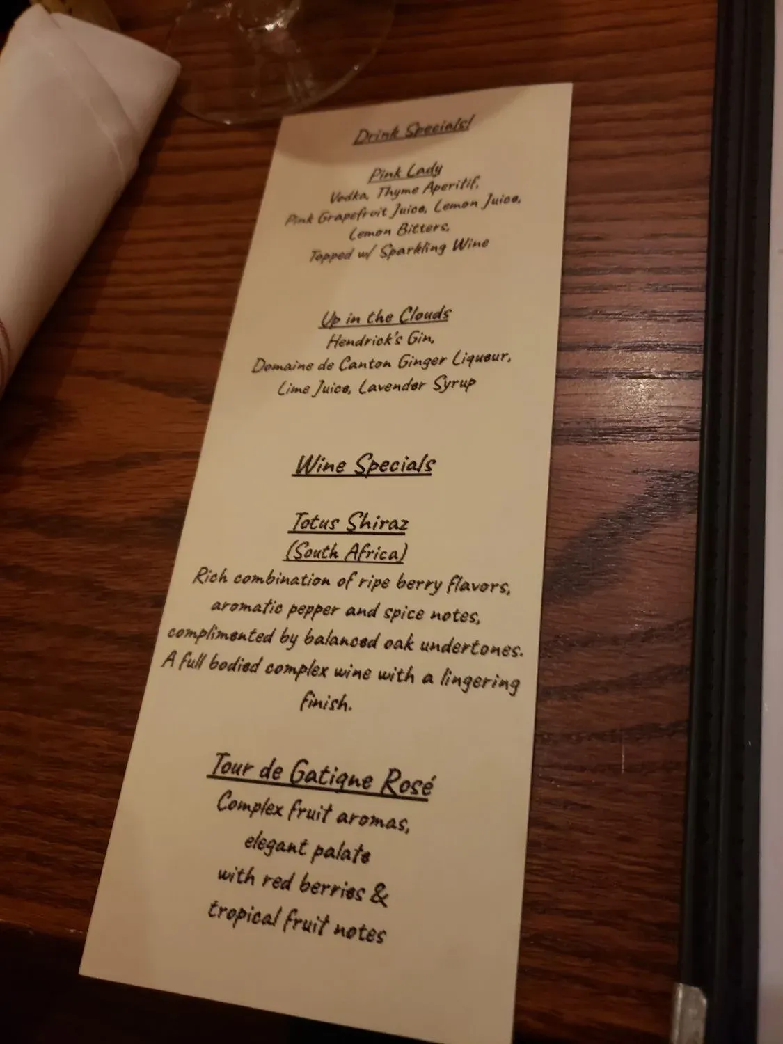 Menu 5