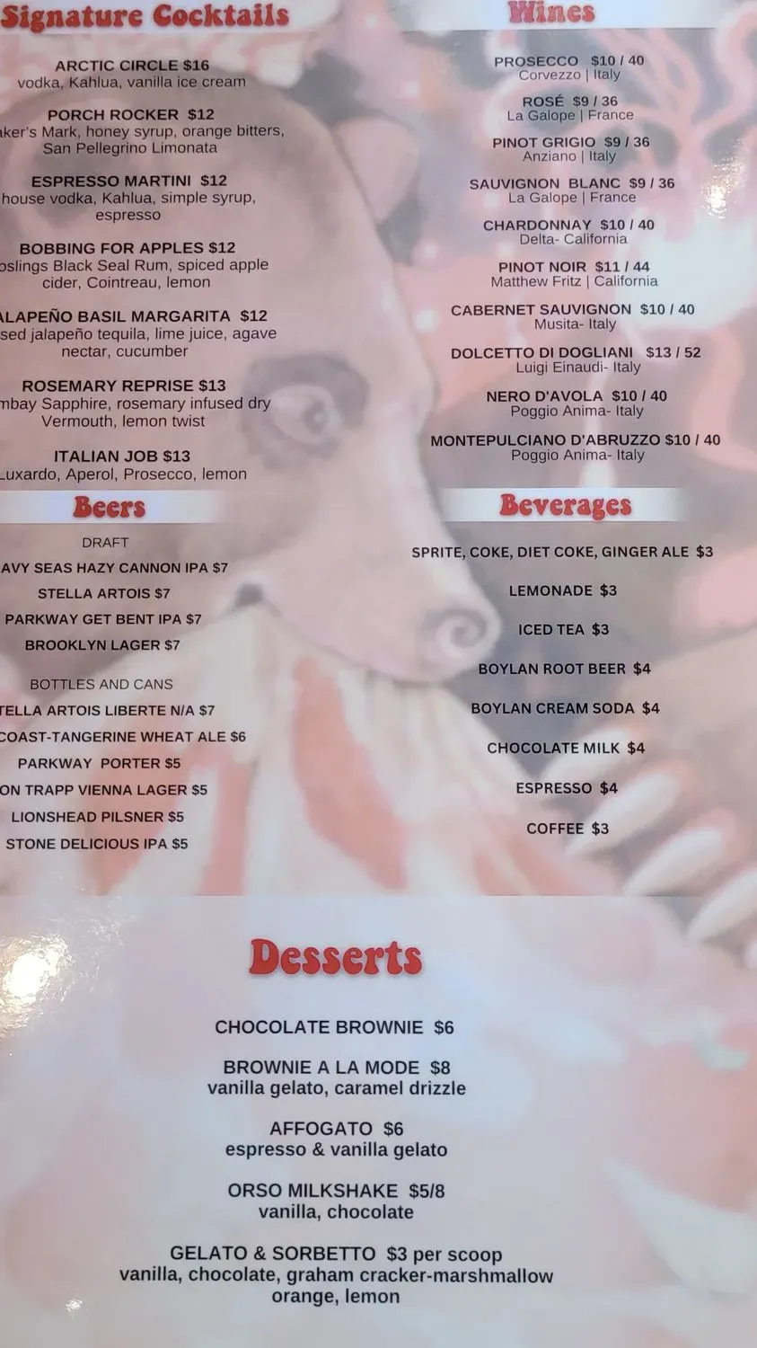 Menu 5