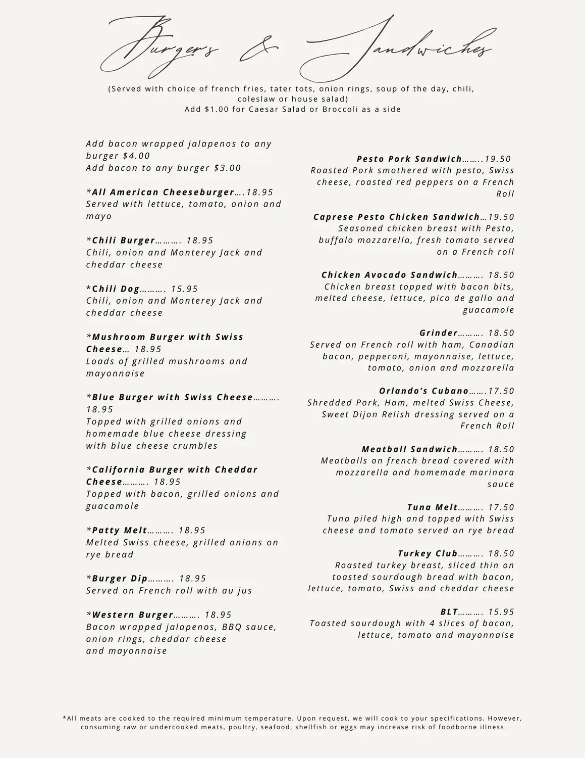 Menu 2