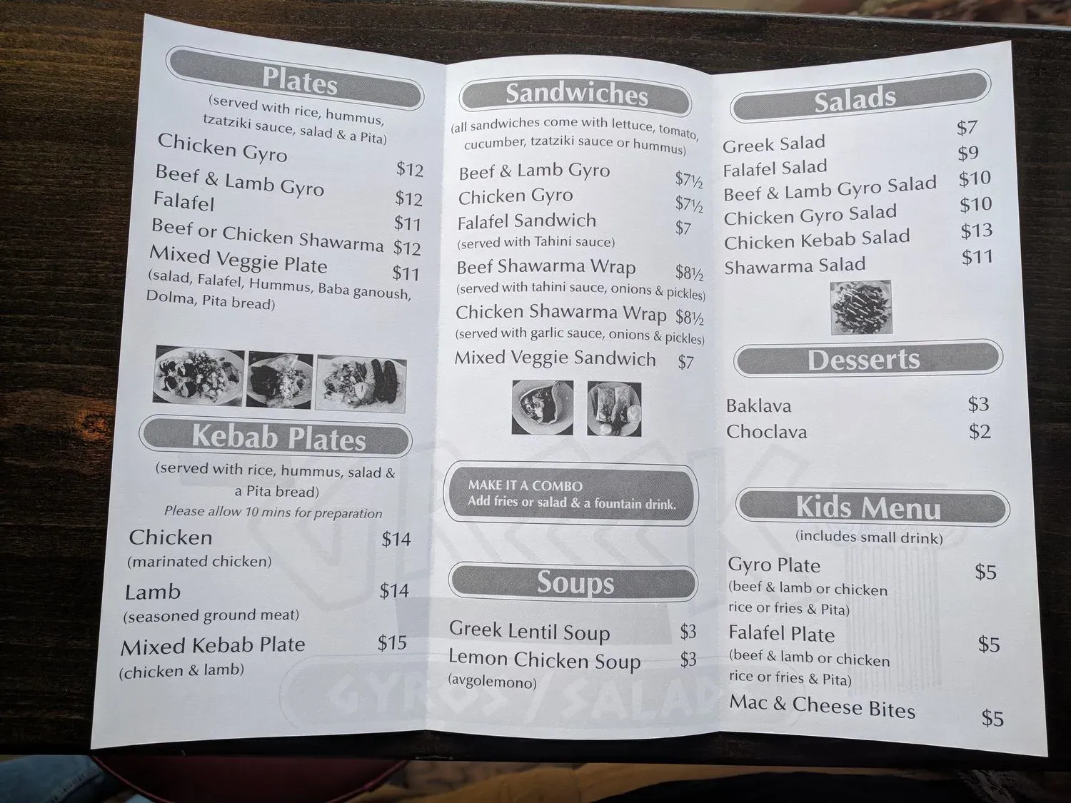 Menu 3