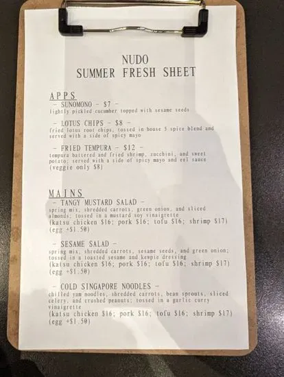 Menu 6