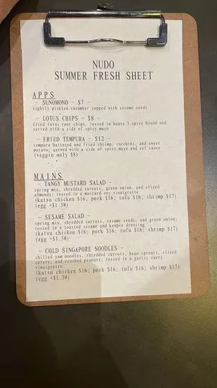 Menu 4