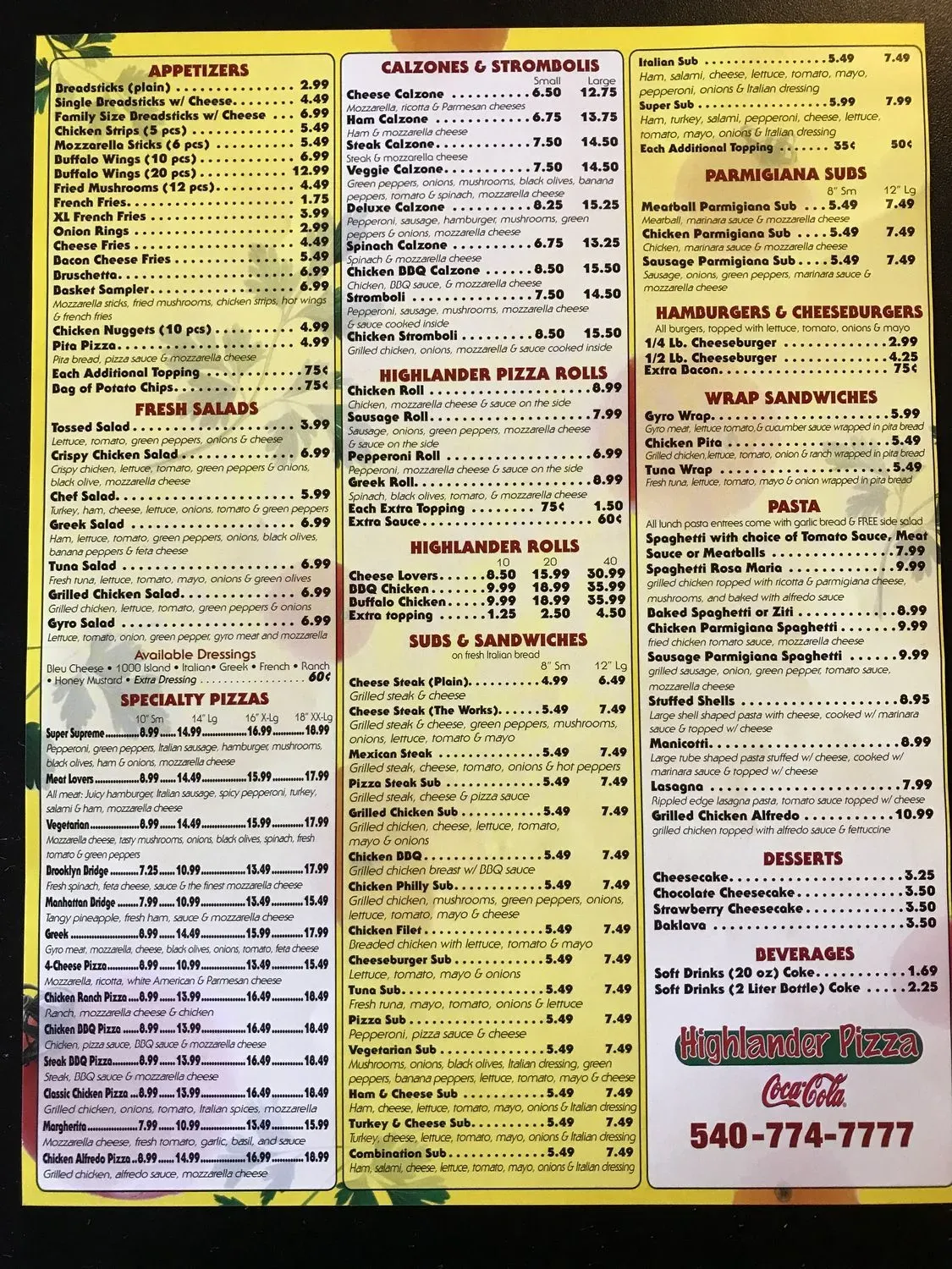 Menu 3