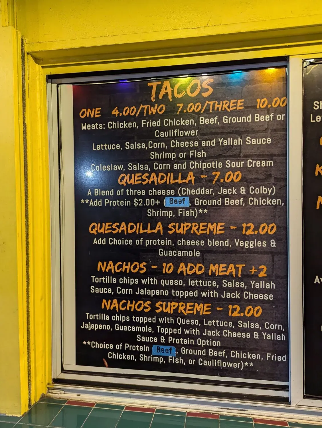 Menu 5