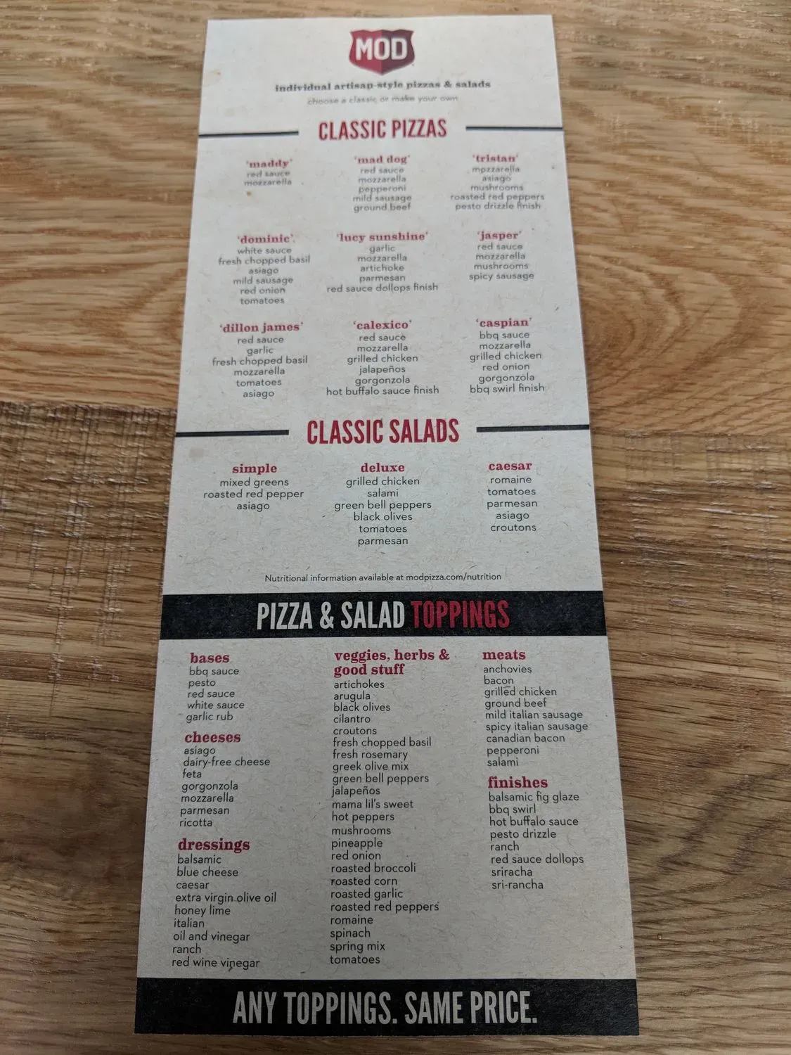 Menu 4