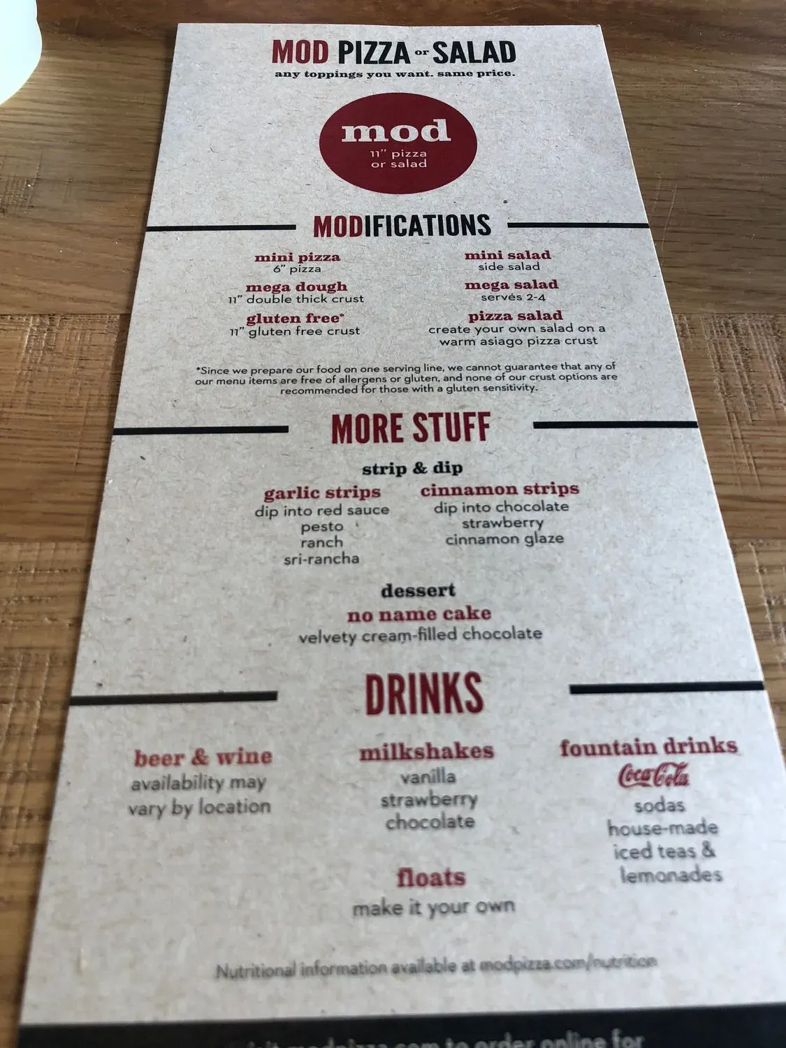 Menu 5