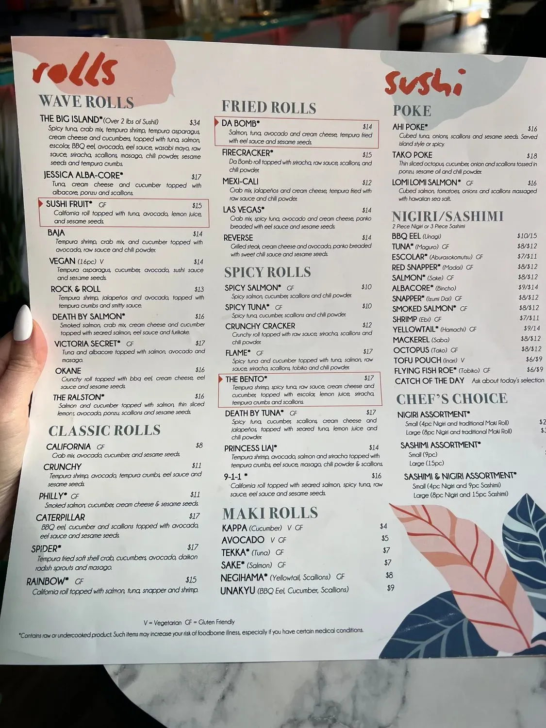 Menu 5