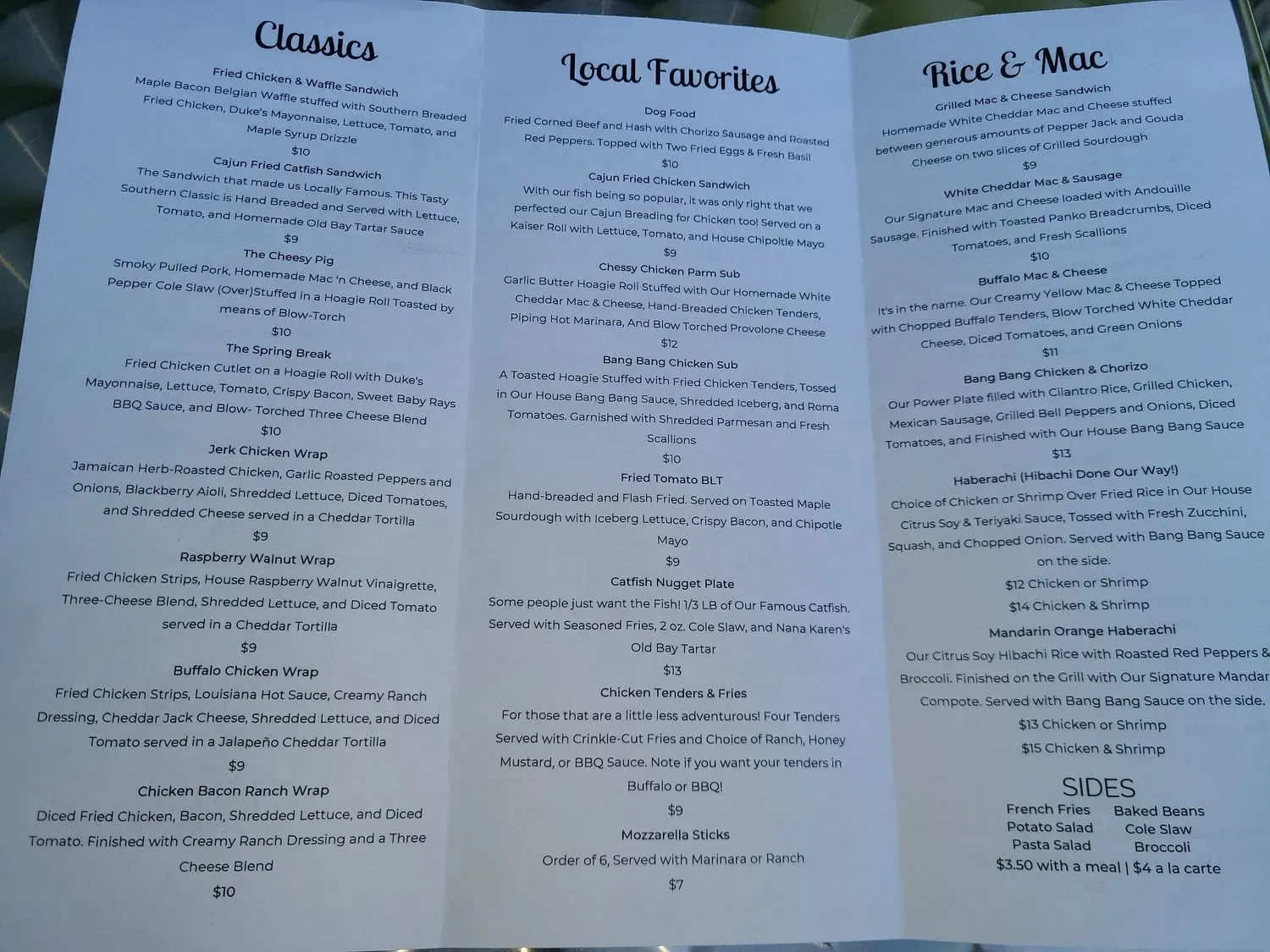 Menu 2