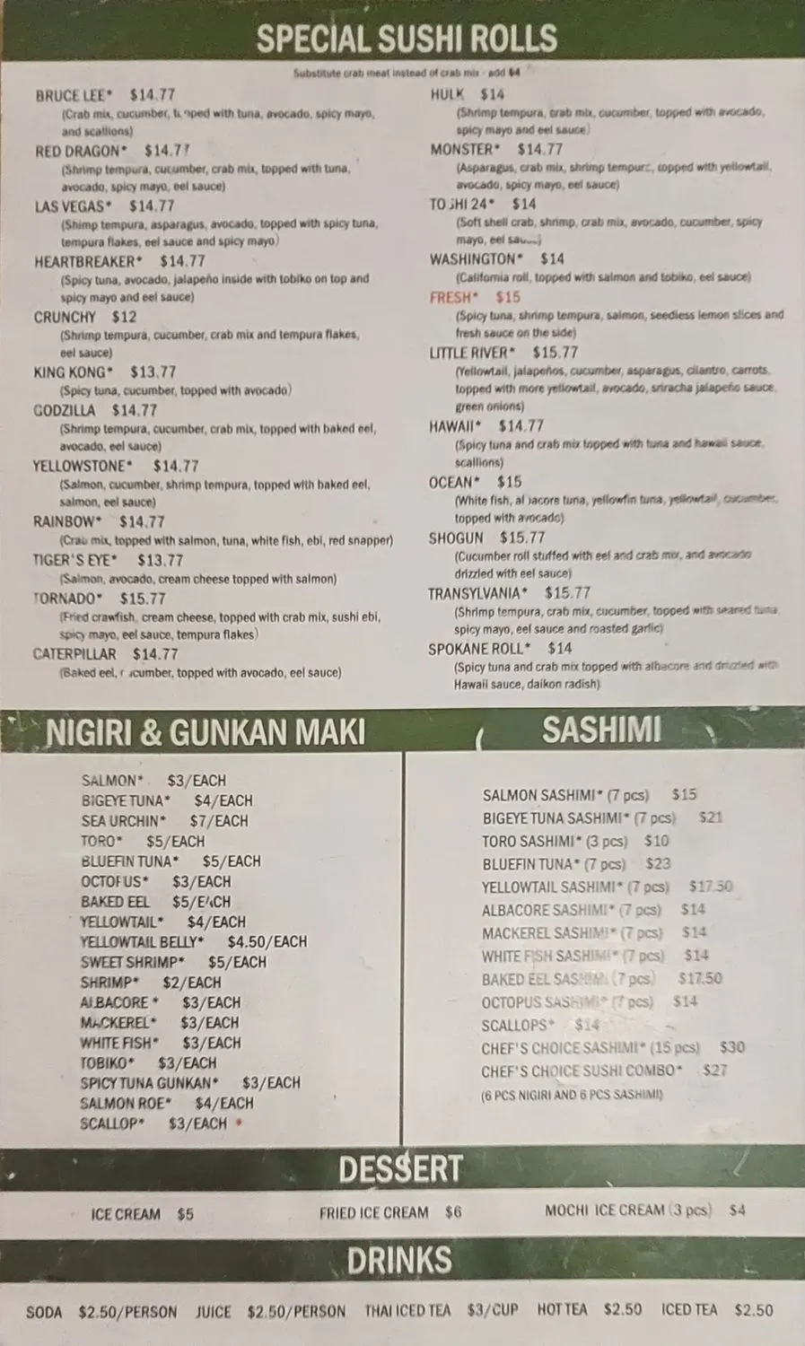 Menu 1