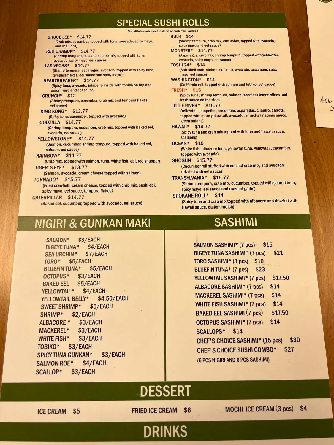 Menu 2