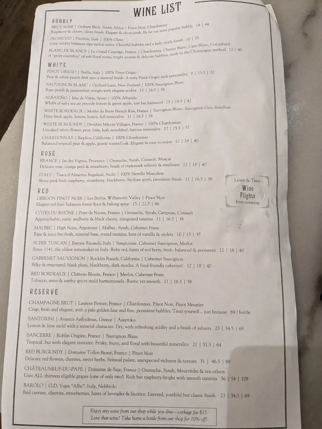 Menu 6