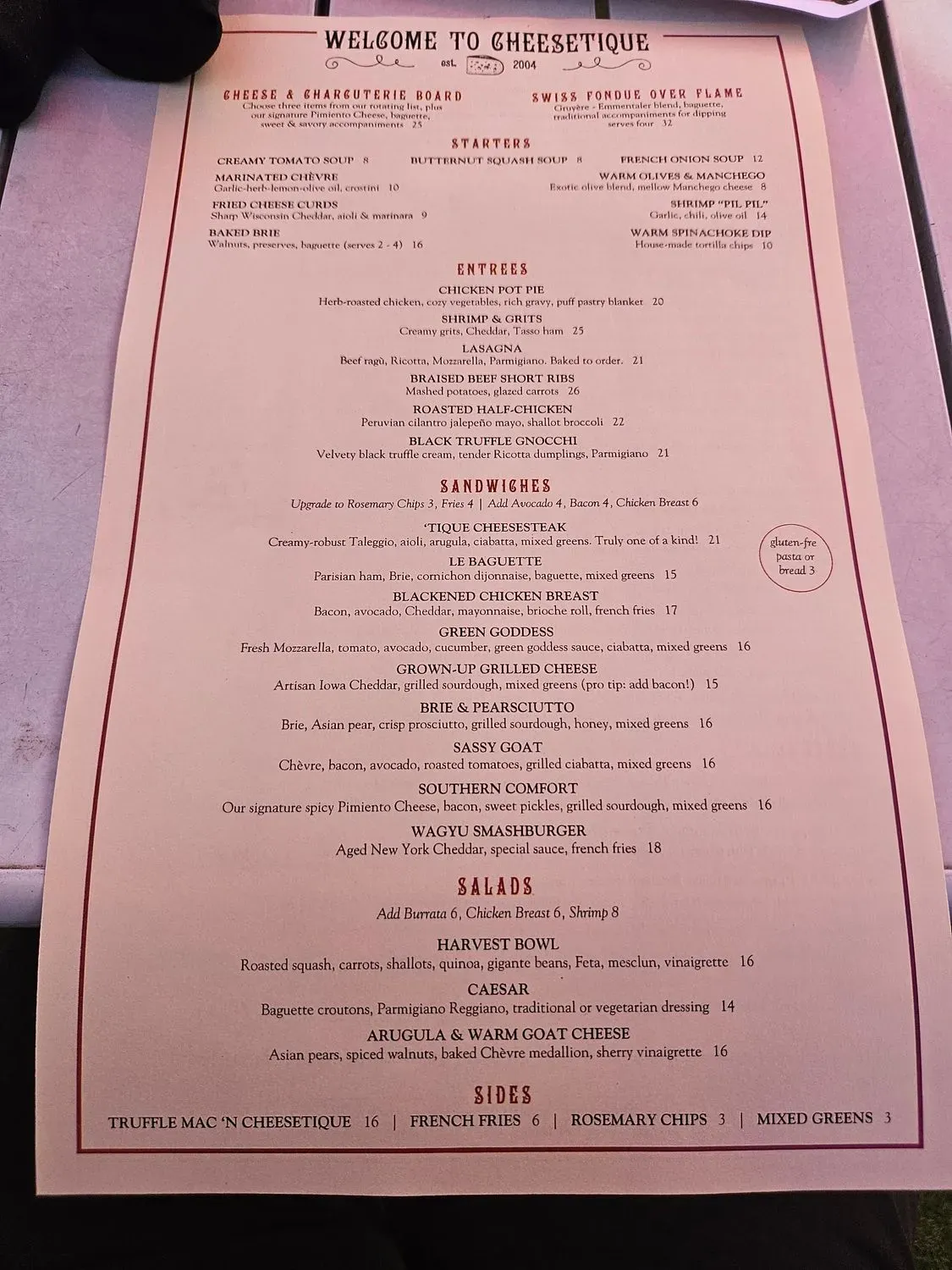 Menu 1