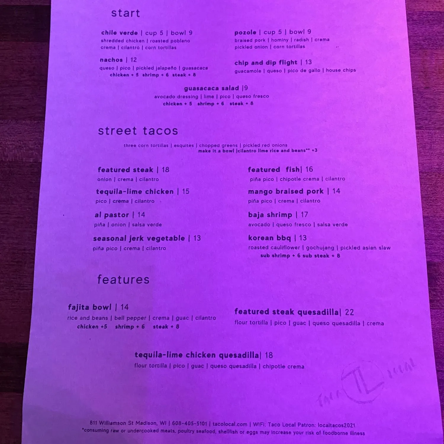 Menu 1