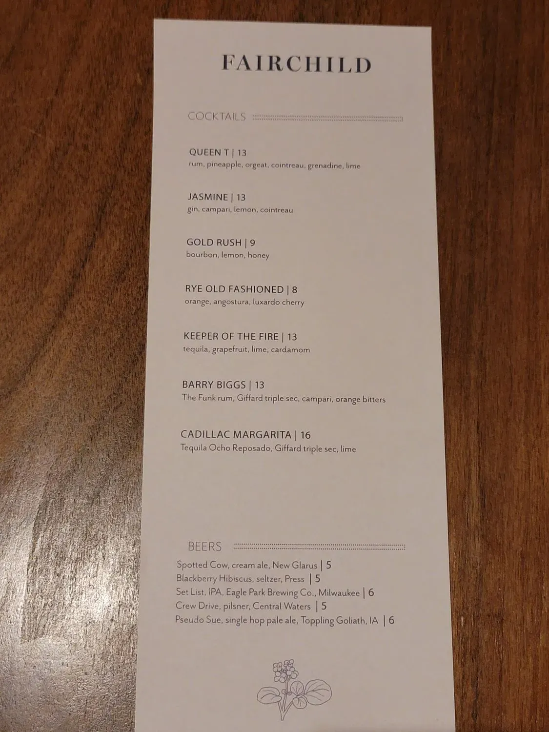 Menu 5