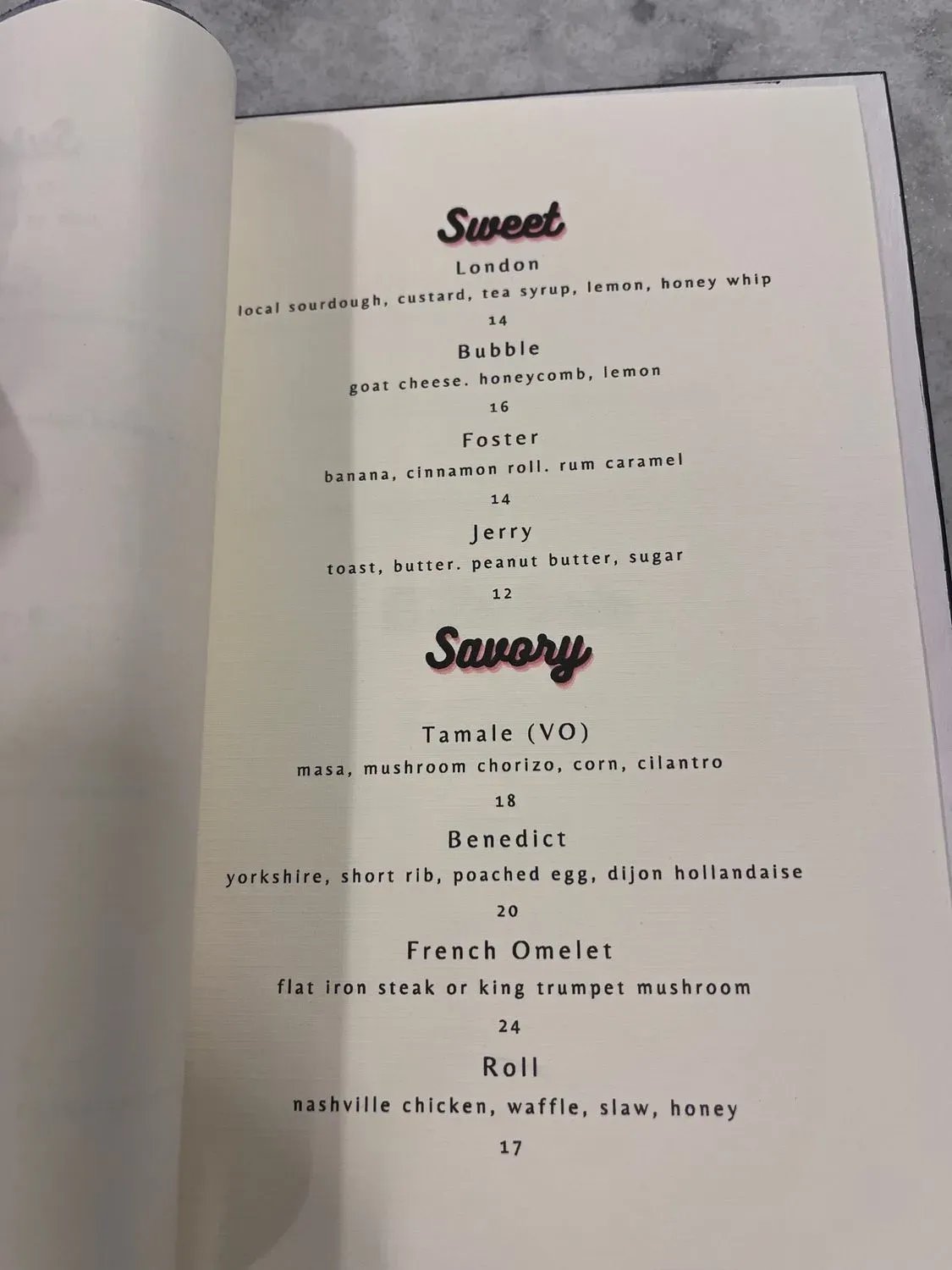 Menu 1