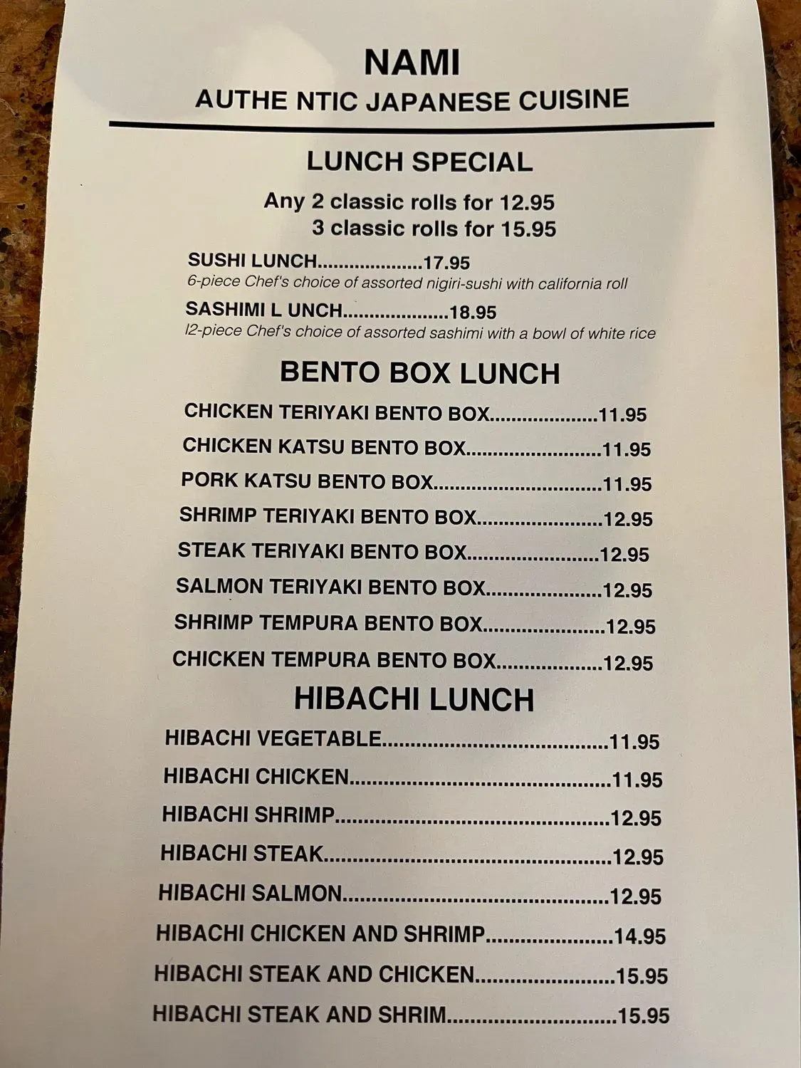 Menu 3