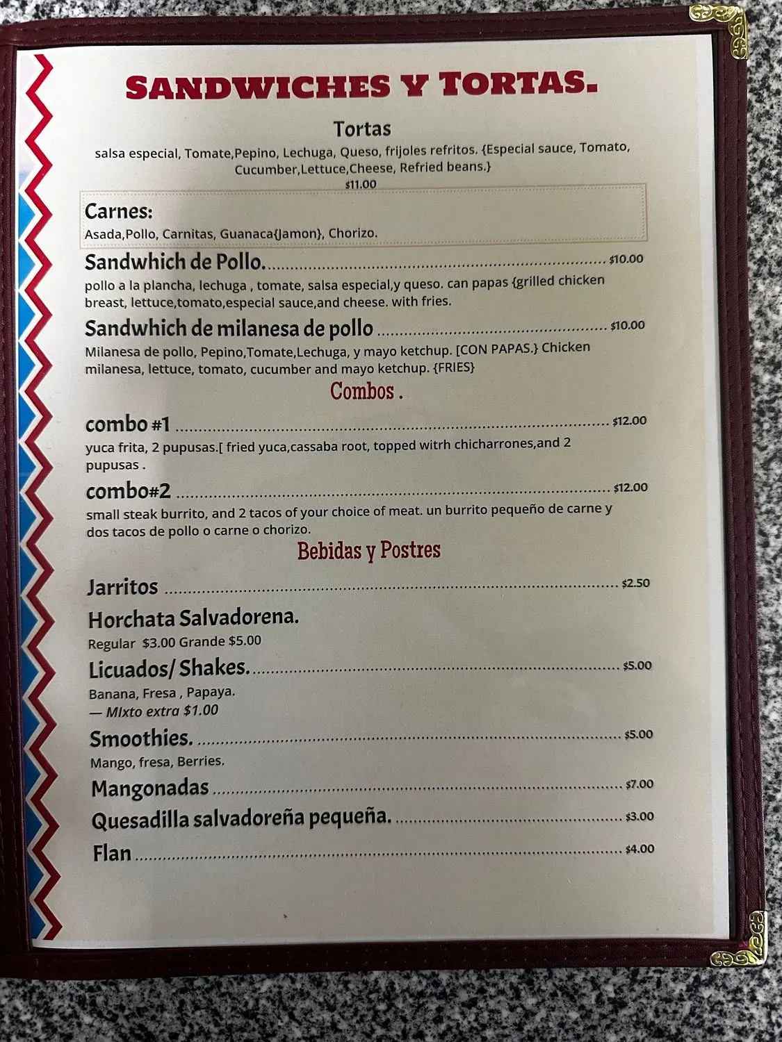 Menu 5