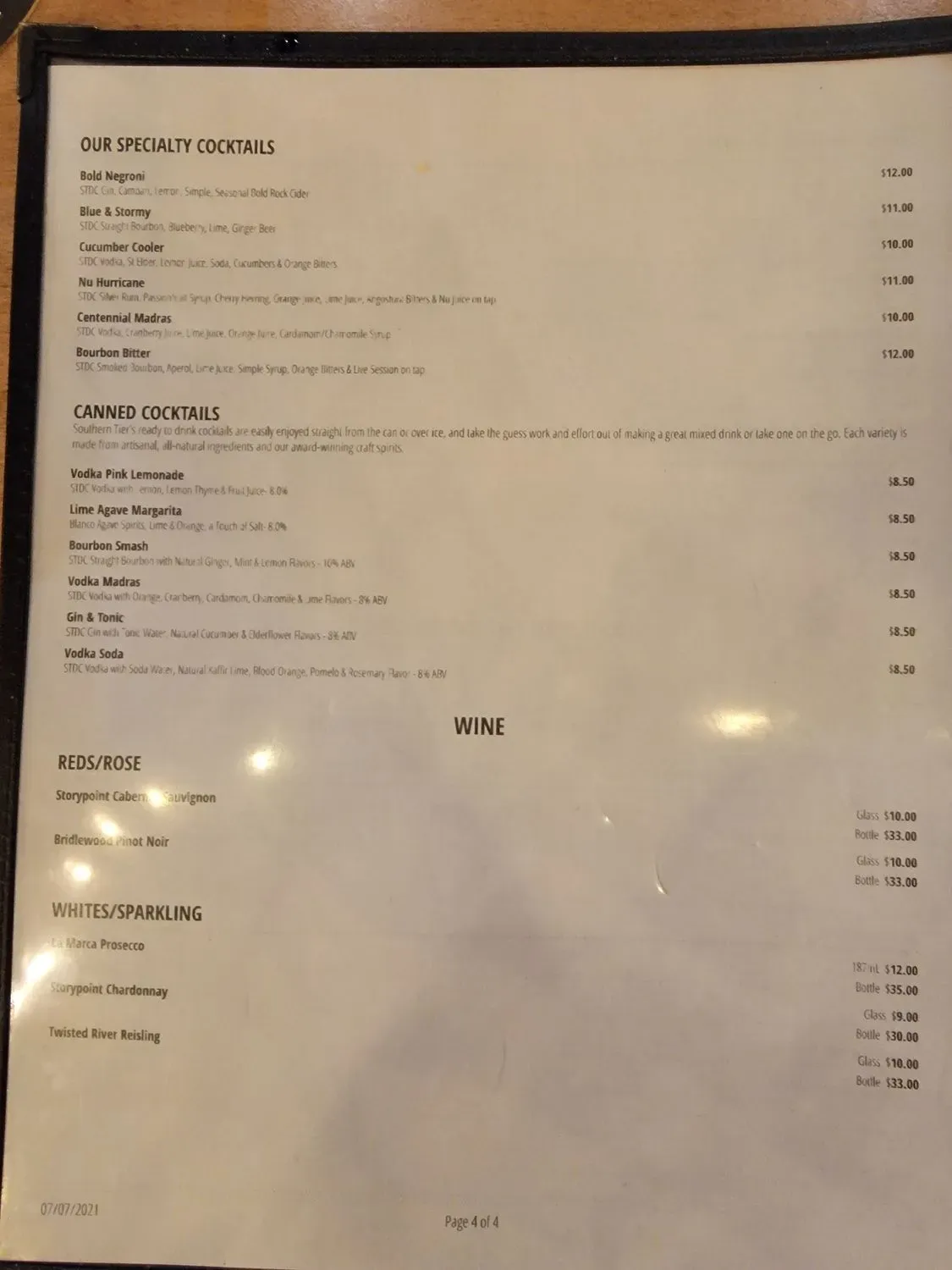 Menu 5