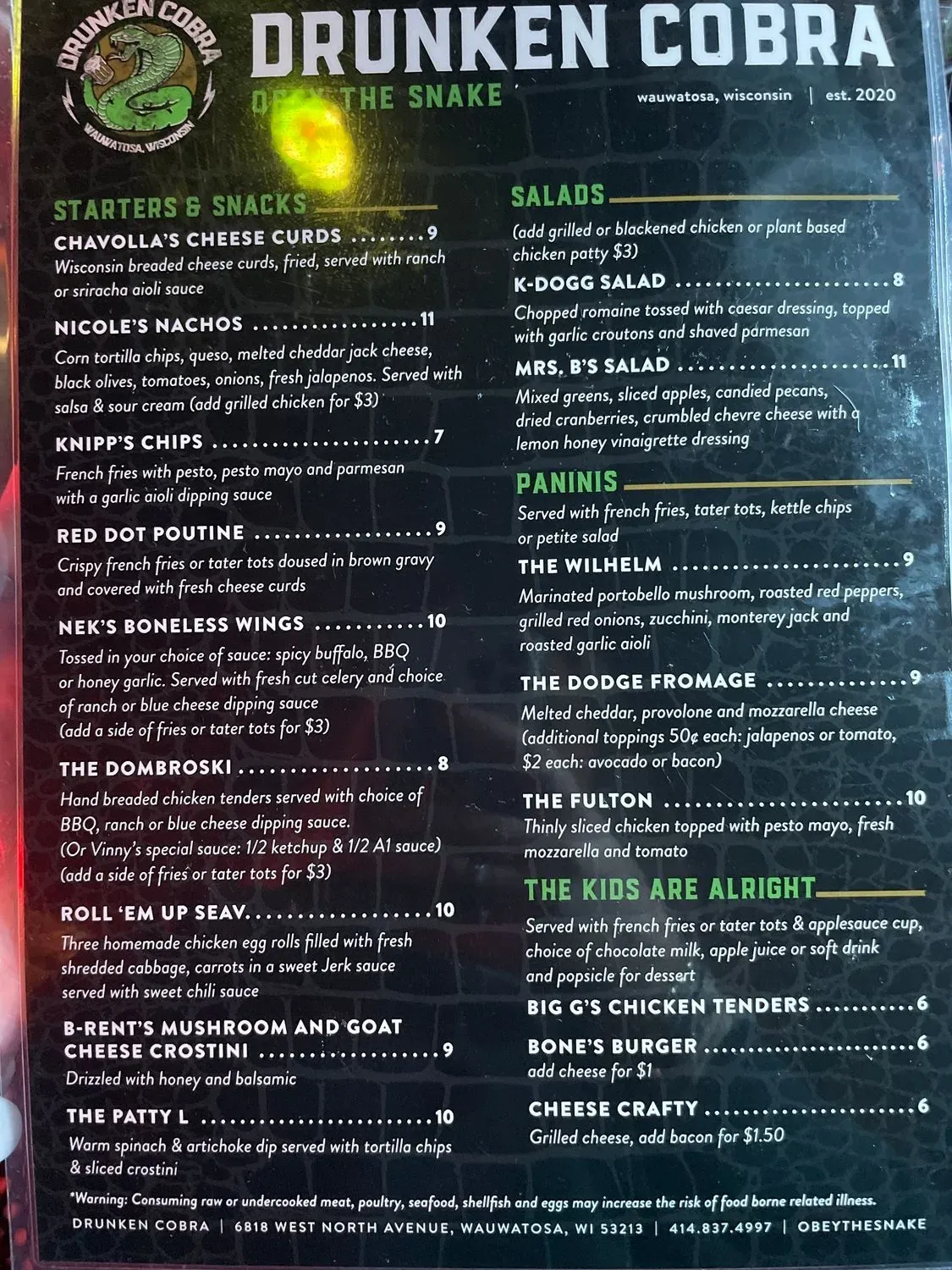 Menu 5