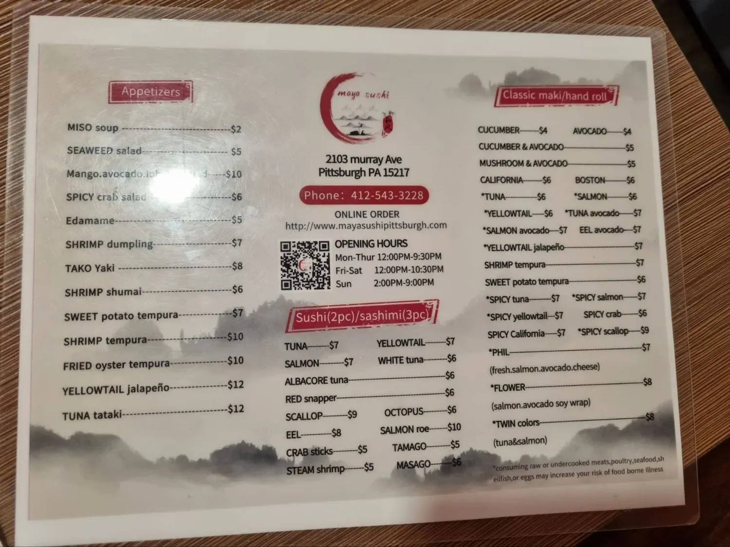 Menu 6