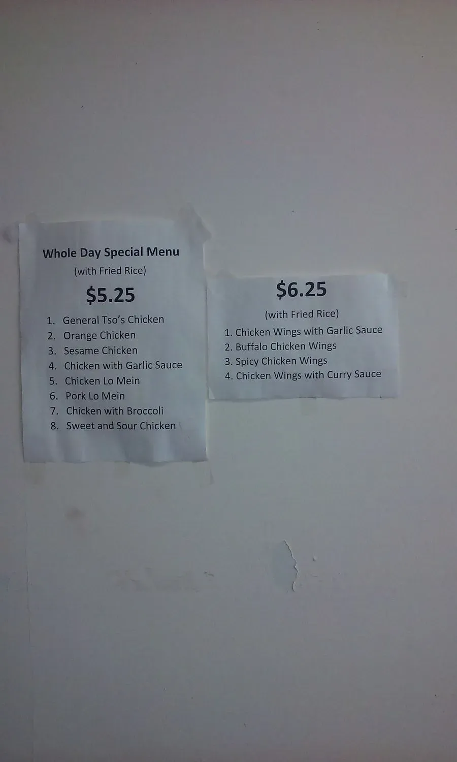 Menu 1