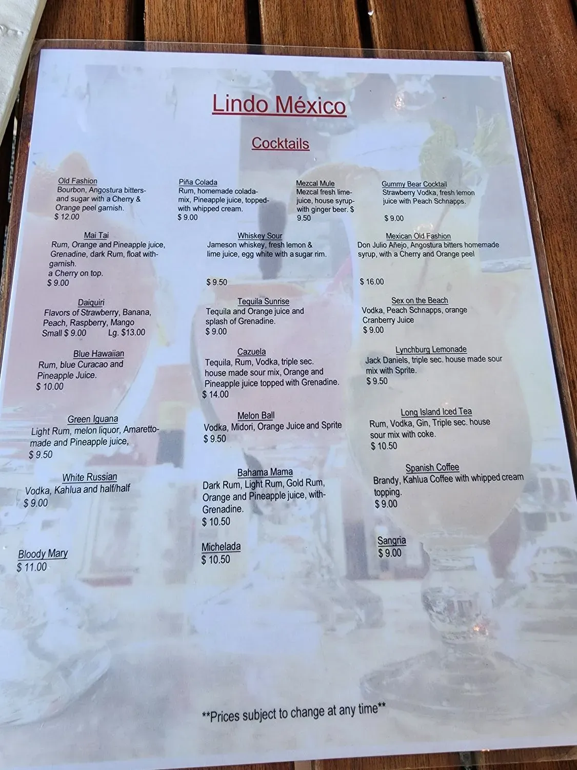 Menu 6