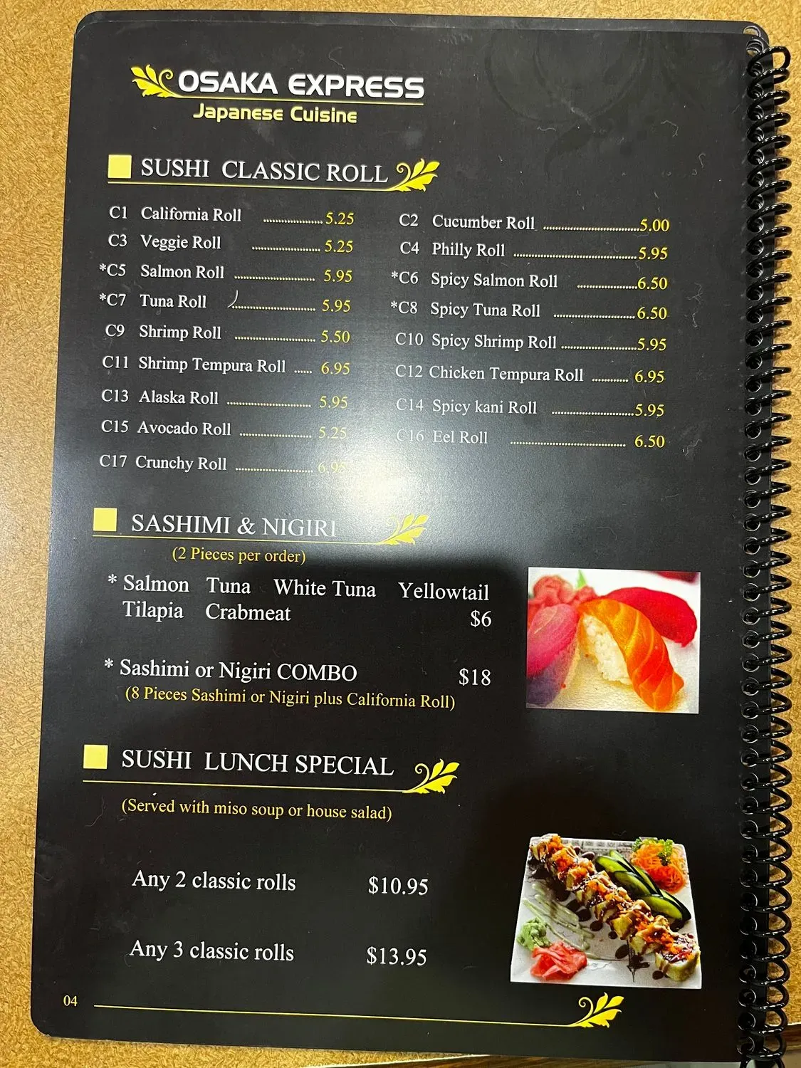 Menu 1