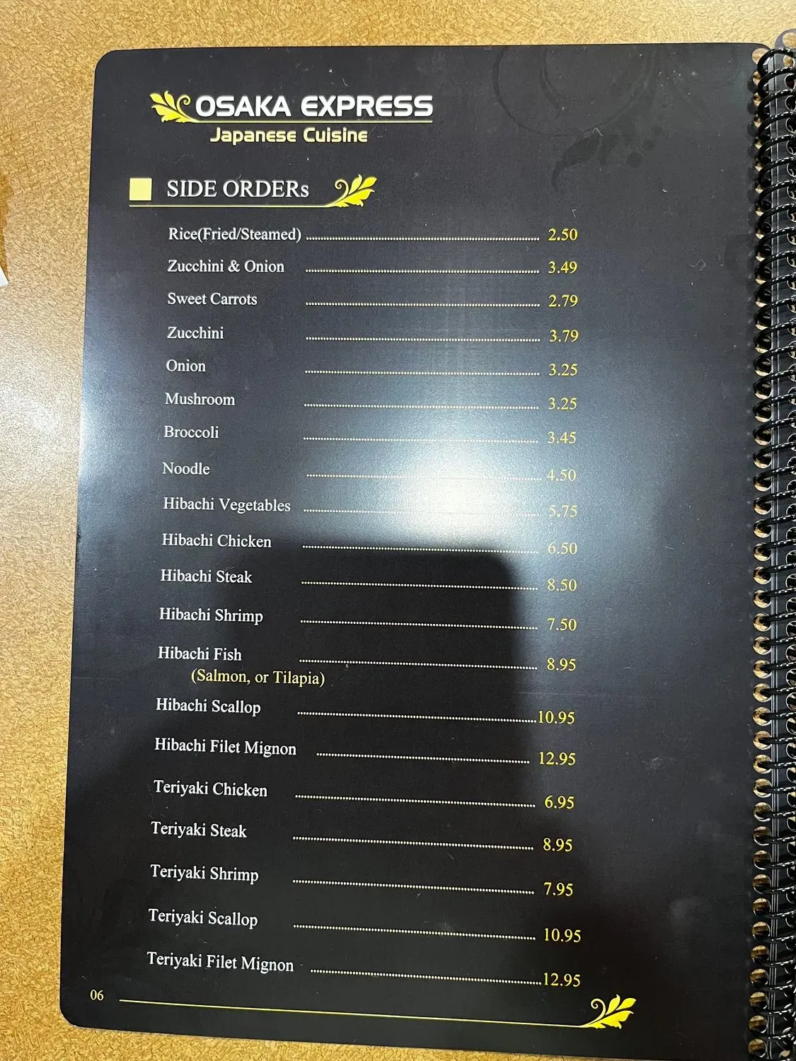 Menu 6