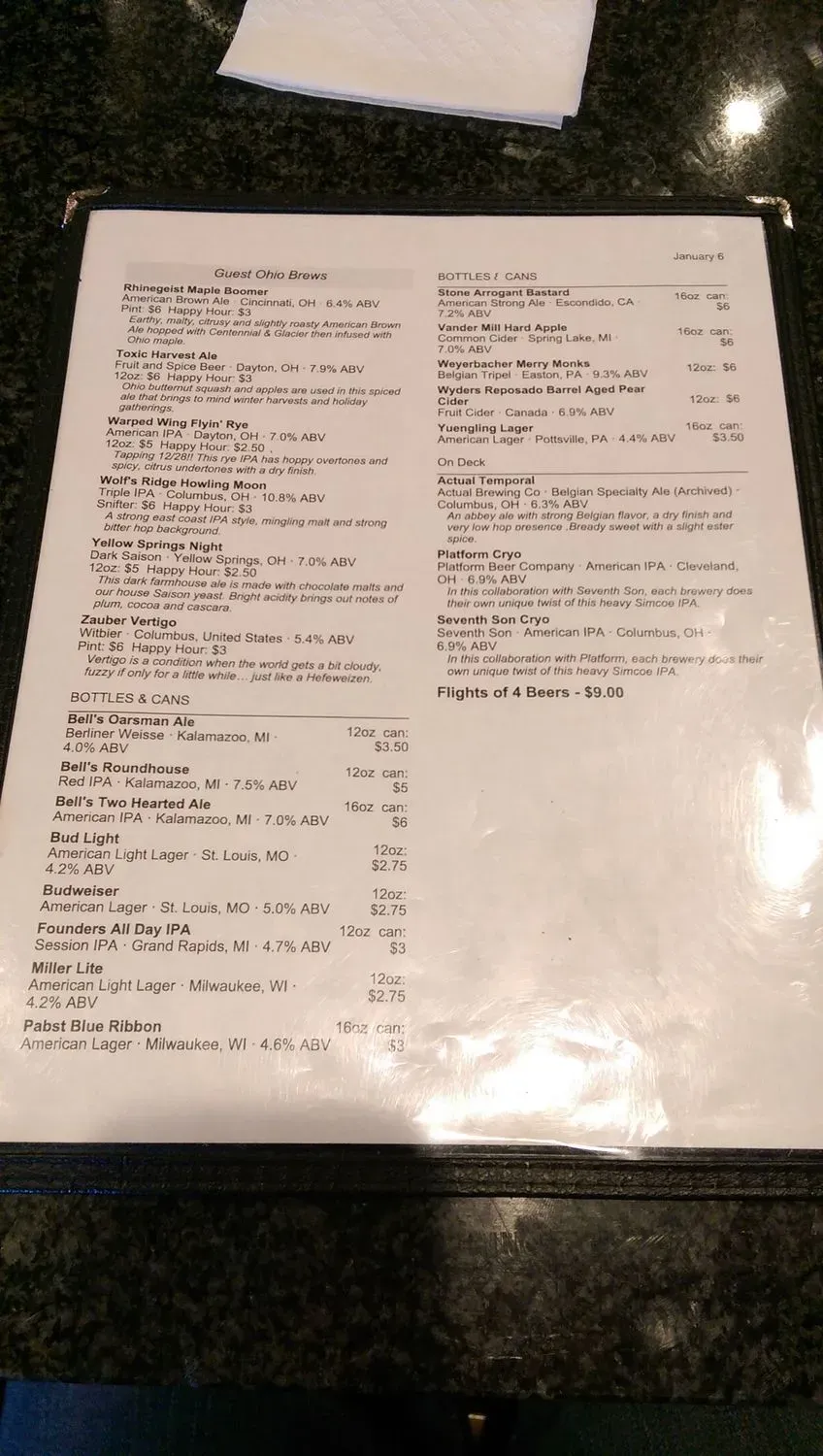 Menu 6