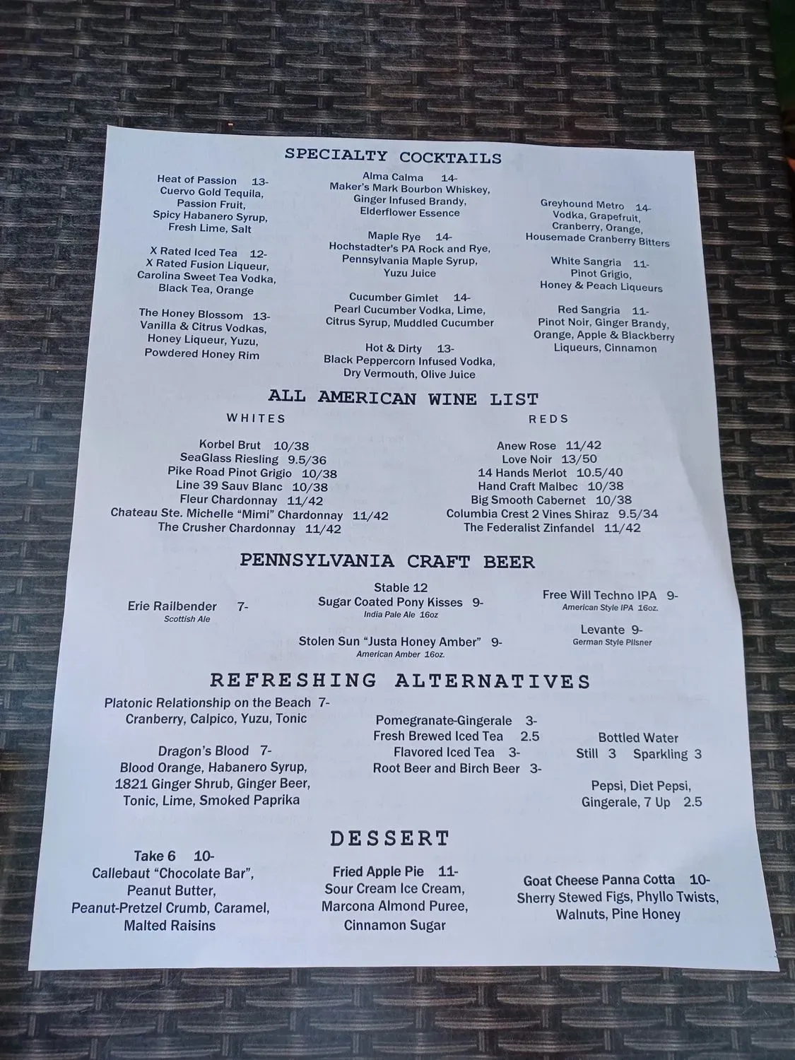 Menu 4