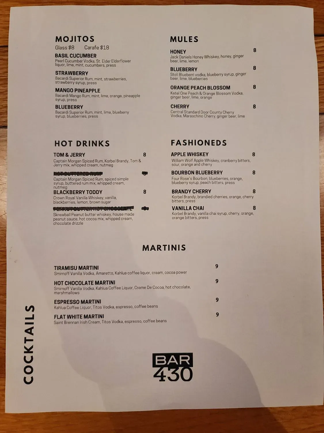 Menu 5