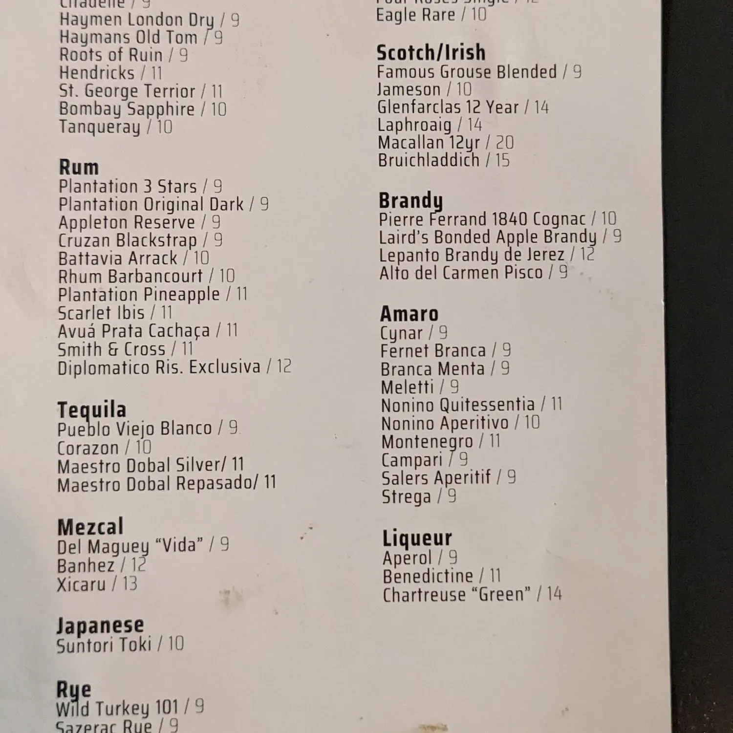 Menu 2