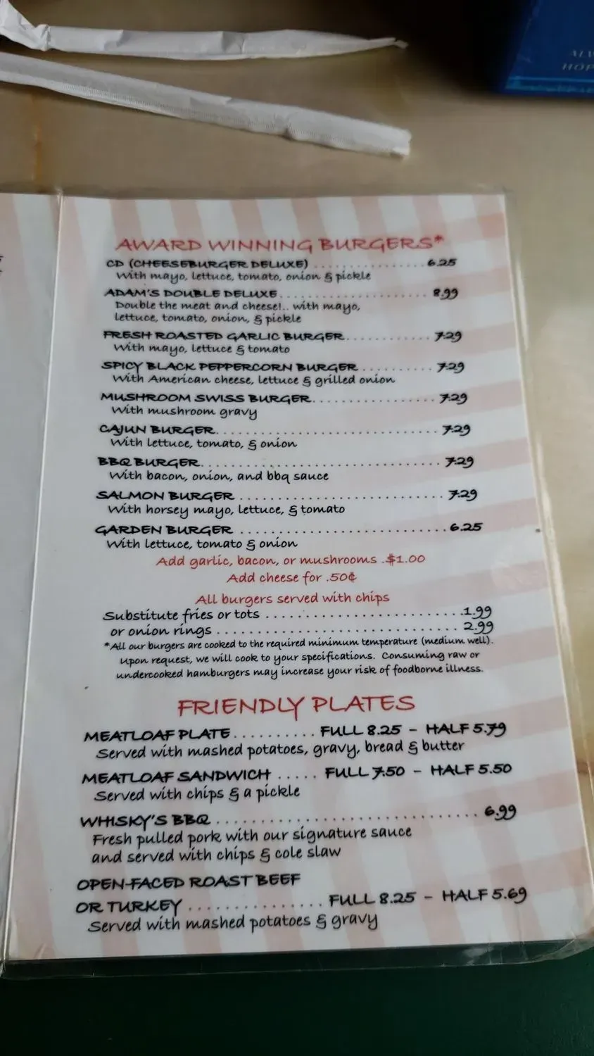 Menu 5